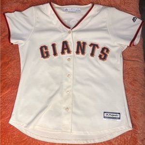 Women’s Majestic San Francisco Giants White Buster Posey Jersey